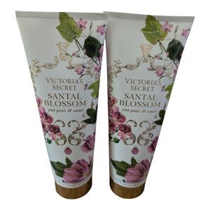 2X Victoria's Secret Santal Blossom Lotion Set Pink Petals & Santal Scented New
